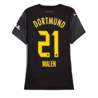 Echipament fotbal Borussia Dortmund Donyell Malen #21 Tricou Deplasare 2024-25 pentru femei maneca scurta